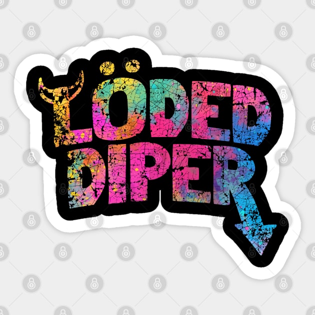 FUNCOLOR VINTAGE LODED DIPER Sticker by asmokian